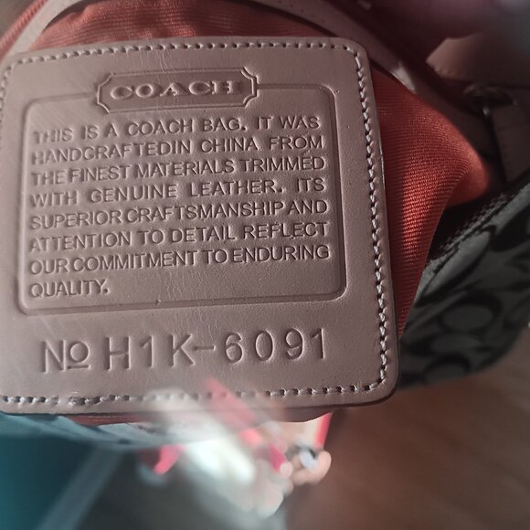 Coach 6091 Hampton Bag with clip, brown - Picture 3 of 5